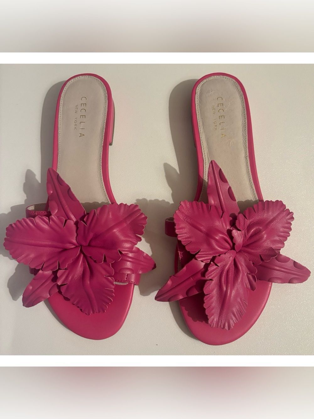 CECELIA NEW YORK Lila Slide Sandals in Magenta Size 9 ~ New